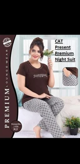 Printed Women's Woolen Winter Super Soft Kambal Shirt & Pajama Set