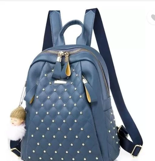 The Pearls | Leather Backpack & Gold Pearls | Backpacks for Women and Girls  | Stylish Leather BackPack