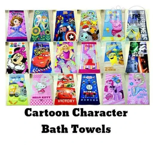 - Pack Of 2 Kids Bath Cartoon Character Towel For Kids Multicolour  And
