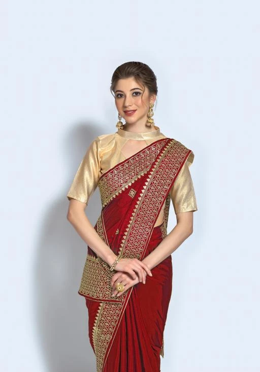 Checkout this latest Sarees
Product Name: *Tanishq Sia Trendy Women's Sarees Sia Trendy Women's Sarees Sia Trendy Women's Sarees Sia Trendy Women's Sarees Sia Trendy Women's Saree*
Saree Fabric: Vichitra Silk
Blouse: Running Blouse
Blouse Fabric: Satin Silk
Pattern: Zari Embroidered
Blouse Pattern: Solid
Net Quantity (N): Single
Good Look 
Sizes: 
Free Size (Saree Length Size: 5.5 m, Blouse Length Size: 0.8 m) 
Country of Origin: India
Easy Returns Available In Case Of Any Issue


SKU: Tanishq…Maroon.2
Supplier Name: Manav creation

Code: 356-146278259-9991

Catalog Name: Kashvi Graceful Sarees
CatalogID_43707411
M03-C02-SC1004
