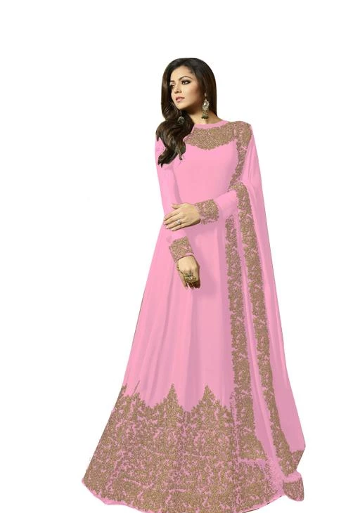 Checkout this latest Gowns
Product Name: *Mahika Stylish Women Gowns*
Fabric: Georgette
Bottom Fabric: Georgette
Dupatta Fabric: Georgette
Inner Fabric: Shantoon
Sleeve Length: Long Sleeves
Pattern: Embroidered
Set Type: with Dupatta
Stitch Type: Semi-Stitched
Multipack: 1
Sizes: 
Free Size (Bust Size: 46 in, Length Size: 56 in) 
Country of Origin: India
Easy Returns Available In Case Of Any Issue


Catalog Rating: ★4.1 (1707)

Catalog Name: Vedika Stylish Women Gowns
CatalogID_2903006
C79-SC1289
Code: 119-14629916-6132