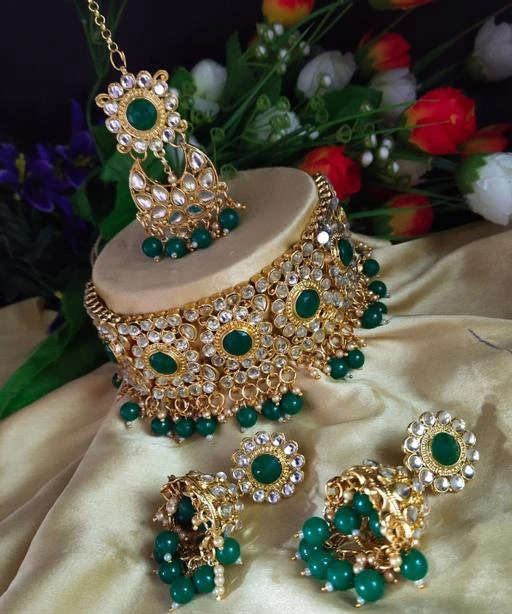 Checkout this latest Jewellery Set
Product Name: *ANUSKHA NECKLACE SET *
Base Metal: Alloy
Plating: Gold Plated
Stone Type: Crystals
Sizing: Adjustable
Type: As Per Image
Country of Origin: India
Easy Returns Available In Case Of Any Issue


SKU: ANUSKHA2GREEN_11
Supplier Name: Padmavati Bangles

Code: 083-14631770-6801

Catalog Name: Diva Fusion Jewellery Sets
CatalogID_2903373
M05-C11-SC1093