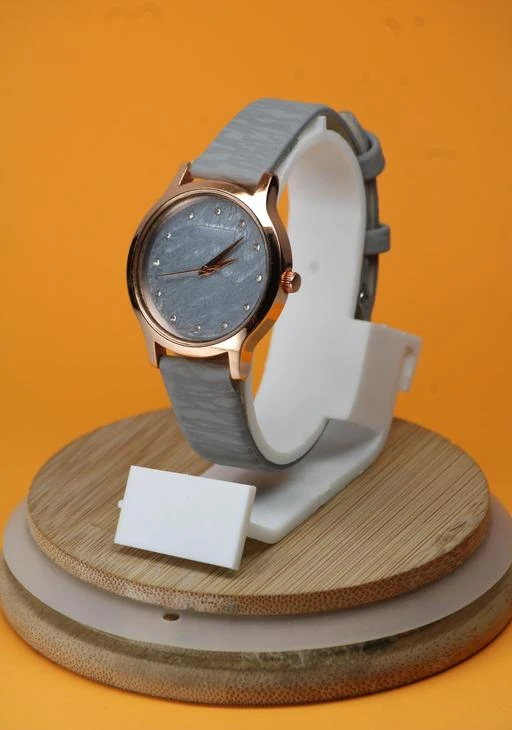 Ladies wrist watch sales with leather belt