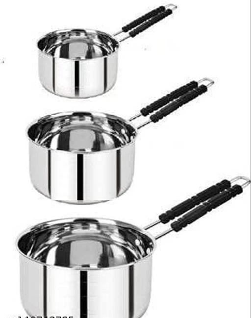 Stainless Steel Sauce pan Tea Pan with Heat Proof Handle and Milk