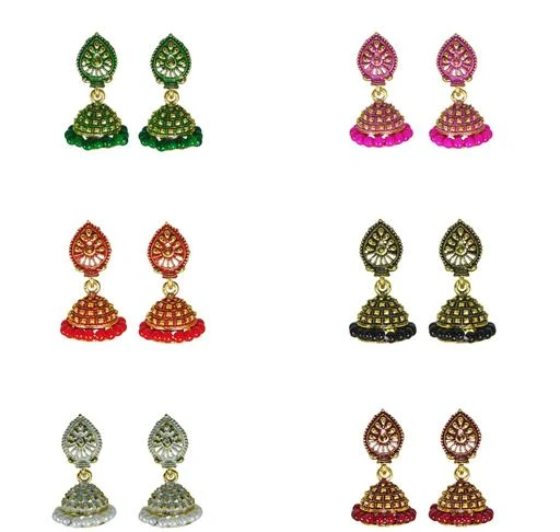 Checkout this latest Earrings & Studs
Product Name: *combo of 6 pair of traditional golden jhumka earrings for women Jhumki combo pack for girls*
Base Metal: Alloy
Plating: Oxidised Gold
Stone Type: Artificial Stones & Beads
Sizing: Non-Adjustable
Type: Jhumkhas
Multipack: 1
Country of Origin: India
Easy Returns Available In Case Of Any Issue


Catalog Rating: ★4.1 (70)

Catalog Name: Twinkling Colorful Earrings
CatalogID_2931268
C77-SC1091
Code: 591-14765049-417