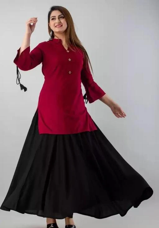 Ethnic skirt outlet with long kurta