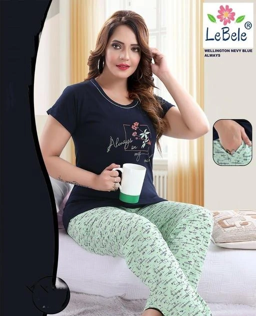 Buy Wholesale China Ladies Pajamas Set Round Neck Shortsleeve Top With  Foil Print Allover Print For Pants  Ladies Pajamas Set at USD 55   Global Sources
