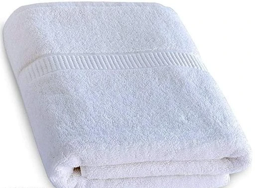 Checkout this latest Bath Towels
Product Name: *100% Cotton 500 GSM Large Full Size White Bath Towel for Hotel and Spa, Super Soft  36*72*
Material: Cotton
Print or Pattern Type: Solid
Net Quantity (N): 1
Sizes: 
Free Size (Length Size: 72 in, Width Size: 36 in) 
00% cotton, extra soft and absorbent Full Length White Bath Towel for Hotel and Spa Long-lasting fade resistant fabric Size: 140x70 cm Colour: White Pack Contains: 1 bath towel Made of good quality cotton material and this keep you cozy dry and clean. This towel set is a perfect addition to your bath linen collection. Ideal for regular use, bathroom, spa, washroom, gyms, salons,  etc
Country of Origin: India
Easy Returns Available In Case Of Any Issue


SKU: A-W-T
Supplier Name: SHANTI APPLIENCE

Code: 146-148644818-999

Catalog Name: Elite Fashionable Bath Towels
CatalogID_44547846
M08-C24-SC1110