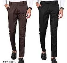 Buy USQUARE Light Grey Slim Fit Men Formal Trousers  Formal Pants for  Office, Party and Casual Wear (Size: 30) at