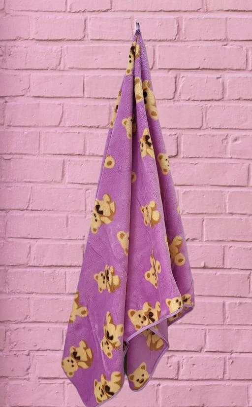 Checkout this latest Bath Towels
Product Name: *Wonder Soft  Bath Towels*
Material: Microfibre
Print or Pattern Type: Cartoon
Net Quantity (N): 1
Sizes: 
Free Size (Length Size: 60 in, Width Size: 30 in) 
This package contains 1 full size bath towel in lavender color, size of 30