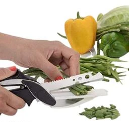 Kitchen Food Cutter Chopper Clever Knife with Board Clever Multipurpose  Scissors