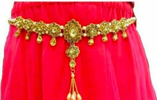  Golden Maggam Work Hip Waist Belt Kamarband Belly Chain