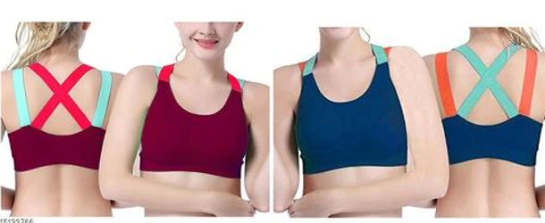 Padded Push up Athletic Running Sports Bra Workout Top Yoga