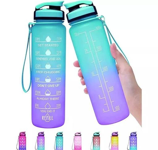 Checkout this latest Water Bottles
Product Name: *BELLADOR™ Water Bottle.Motivational Water Bottle.Unbreakable Water Bottle.Bottle with Straw for Adults.Gym water Can Pack of 1*
Material: Plastic
Type: Others
Product Breadth: 10 Cm
Product Height: 28 Cm
Product Length: 11 Cm
Net Quantity (N): Pack Of 1
DO YOU KNOW THE IMPORTANCE OF DRINKING WATER TO YOUR BODY? 1.gym watter bottle. Water bottle helps to maximize physical performance 2. Gym waterbottle.Water bootles drinking more water can help with weight loss easier 3. Gym waterbottle. Water botals drinking plenty of water can help prevent and relieve constipation 4.Water bootel drink more water make your work or sports more efficient 5.Hydration can decrease the frequency of headaches Maybe you know the advantages of drinking water, but you maybe get so busy throughout the day that often forget to keep hydrated. Our motivational water bottle is designed to make it easier for you to complete scientifically recommended water intake. MOTIVATIONAL DESIGN ?Motivational Quote Design: give you the motivation to reminding you stay hydrated and drink enough water throughout the day ?Time & Capacity Markers: great for measuring your daily intake of water, it’s nice visually seeing you get closer to your goal and makes you want to reach it sooner HIGH QUALITY & HUMANIZED DESIGN ?Food Grade Material: Watter bottles fimibuke Water bottle made of durable Tritan material, BPA FREE, odour free and healthy for your drinking ?Leak-Proof: The top of 32 oz water bottle is designed with a food grade silicone O-ring prevent 100% leaks. ?Prevent Dust: The spring-loaded dust cap can effectively prevent dust from entering to your bottle
Country of Origin: China
Easy Returns Available In Case Of Any Issue


SKU: moti bottle
Supplier Name: BELLADOR

Code: 363-151305862-996

Catalog Name: Designer Water Bottles
CatalogID_45431665
M08-C23-SC1644