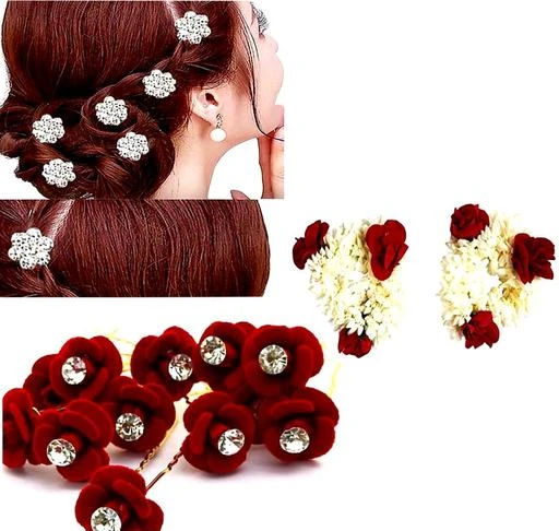Decorative Crystal Bobby Pins 3  Casual Hair Accessories Fancy Bo   Sweet Olive Hairpieces LLC
