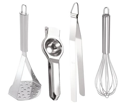 Checkout this latest Cooking Tongs
Product Name: *Kitchen Tool ( Pack Of 4 )*
Material: Stainless Steel
Pack Of: Multipack
Country of Origin: India
Easy Returns Available In Case Of Any Issue


Catalog Rating: ★4.1 (603)

Catalog Name: Classic Essential Home & Kitchen Utilities Vol 13
CatalogID_198216
C135-SC1656
Code: 432-1524645-045