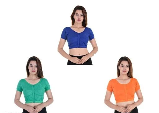 Checkout this latest Blouse (Deleted)
Product Name: *Fancy Cotton Women's Blouses Combo*
Fabric: Cotton 
Sleeves: Sleeves Are Included
Size: 32 in  34 in  36 in
Length: Up To 16 in 
Type: Stitched
Description: It Has 3 Pieces Of Women's Blouses
 
Pattern: Solid
Country of Origin: India
Easy Returns Available In Case Of Any Issue


SKU: collage-025
Supplier Name: Anjaneya Creations

Code: 504-1526878-8121

Catalog Name: Hrishita Fancy Cotton Women's Readymade Blouse Combo
CatalogID_198535
M03-C06-SC1007