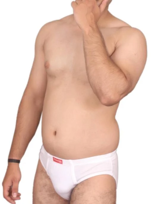 Buy Frenchie Plus Men's Brief, Mens Cotton Solid Underwear with