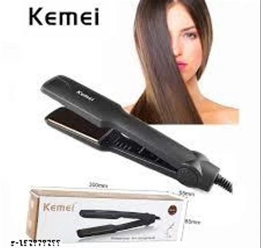 Kemei KM329 Ceramic Professional Electric Hair StraightenerColorBlack