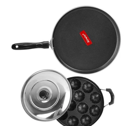 Airwin Premium kulipaniyaram pan nonstick/ appe/panniyaram kadai/Paniyaram/Appam  Pan/Appam Maker/appam kadai/idali