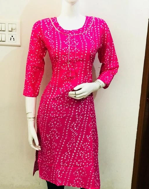 Checkout this latest Kurtis
Product Name: *Kashvi Alluring Kurtis*
Fabric: Rayon
Sleeve Length: Three-Quarter Sleeves
Pattern: Printed
Combo of: Single
Sizes:
M (Bust Size: 38 in, Size Length: 42 in) 
L (Bust Size: 40 in, Size Length: 42 in) 
Country of Origin: India
Easy Returns Available In Case Of Any Issue


SKU: Bandhani-Pink
Supplier Name: PH FASHION

Code: 062-15473520-006

Catalog Name: Women Rayon Straight Printed Orange Kurti
CatalogID_3085600
M03-C03-SC1001