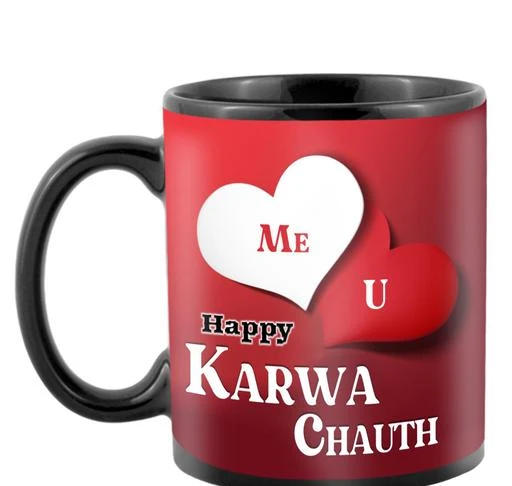  - Classic Gift Gift For Wife Printed Ceramic Mug Gift For  Karwachauth