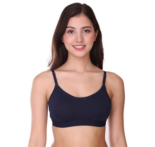  Pooja Ragenee Cotton Moulded Sports Bra For Pack Of 1 / Comfy  Women