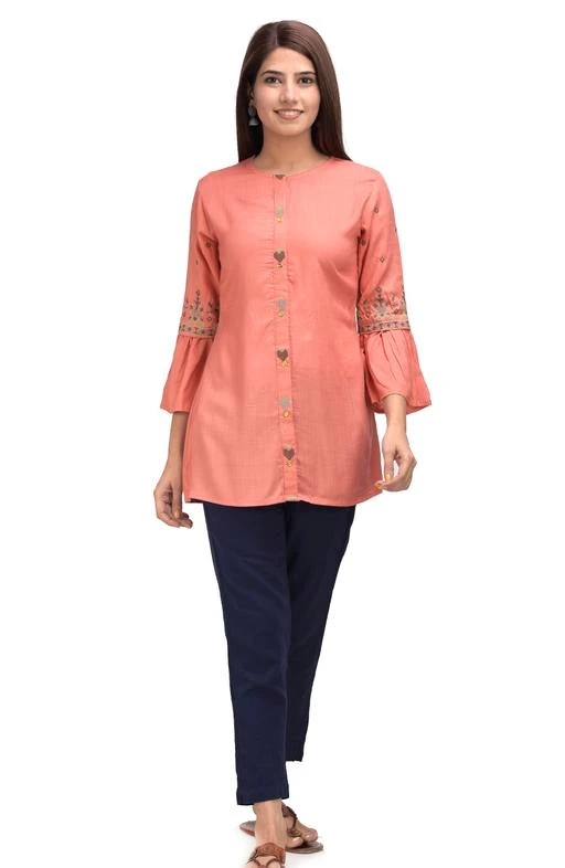 Fcity In Aagyeyi Voguish Kurtis Women Rayon Straight Embroidered Mustard