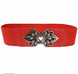 PALAY Fashion PU Width Belt,Women's Metal Buckle Design Belt