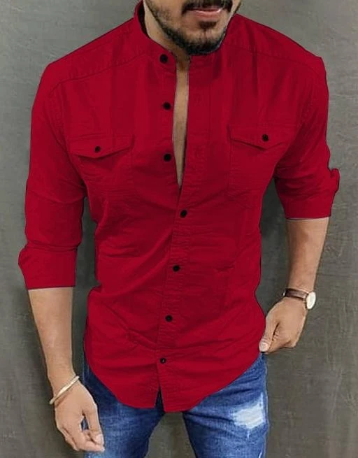 Striped Men Stand Collar Casual Shirt at Rs 530 in Indore
