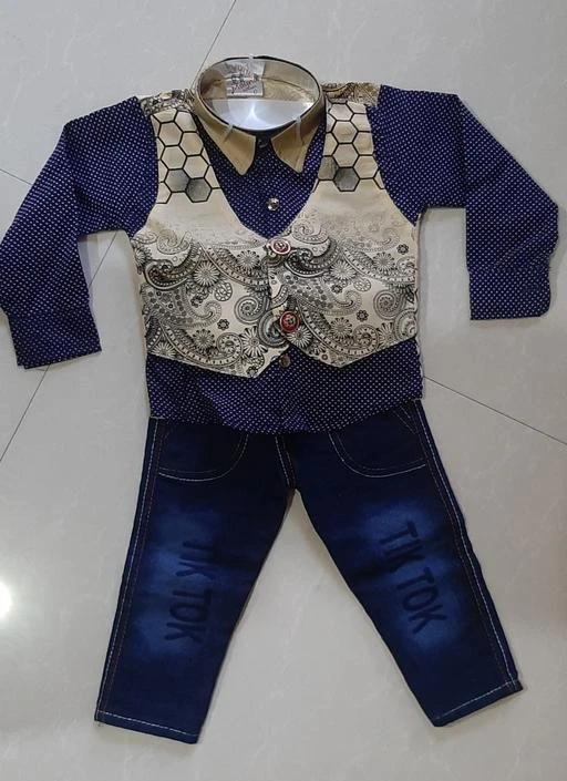 Checkout this latest Clothing Set
Product Name: *Pretty Trendy Boys Top & Bottom Sets*
Top Fabric: Cotton
Bottom Fabric: Denim
Multipack: Single
Sizes:
0-6 Months, 6-9 Months
Country of Origin: India
Easy Returns Available In Case Of Any Issue


SKU: YhZD6A-z
Supplier Name: Kanha Creation

Code: 143-15819909-348

Catalog Name: Pretty Trendy Boys Top & Bottom Sets
CatalogID_3145593
M10-C32-SC1182