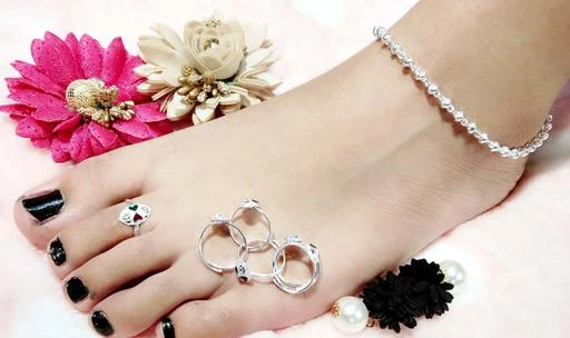 Anklet with toe sale ring