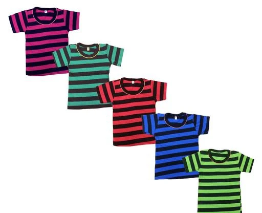 Checkout this latest Tshirts & Polos
Product Name: *Tshirts for Boys & Girls. (Pack of 5)*
Fabric: Cotton
Sleeve Length: Short Sleeves
Pattern: Checked
Sizes: 
0-3 Months, 0-6 Months, 3-6 Months, 6-9 Months, 6-12 Months, 9-12 Months, 12-18 Months, 18-24 Months, 0-1 Years, 1-2 Years, 2-3 Years
Country of Origin: India
Easy Returns Available In Case Of Any Issue


SKU: STRIPES TSHIRT(RNS)22(5)
Supplier Name: MSV VENTURE

Code: 652-15889155-795

Catalog Name: Tinkle Trendy Boys Tshirts
CatalogID_3159587
M10-C32-SC1173
