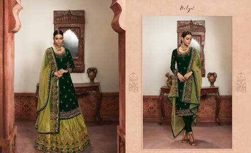 Checkout this latest Suits
Product Name: *Charvi Ensemble Semi-Stitched Suits*
Top Fabric: Satin
Bottom Fabric: Shantoon
 + Dupatta Length: 2 Meters
Lining Fabric: Georgette
Type: Un Stitched
Pattern: Embroidered
Net Quantity (N): Single
Country of Origin: India
Easy Returns Available In Case Of Any Issue


SKU: RE24
Supplier Name: MAHADEV COLLECTION

Code: 5531-15951773-5604

Catalog Name: Aagyeyi Voguish Semi-Stitched Suits
CatalogID_3172659
M03-C05-SC1522