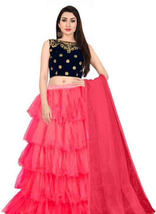 Checkout this latest Lehenga
Product Name: *Aishani Drishya Women Lehenga*
Topwear Fabric: Satin
Bottomwear Fabric: Net
Dupatta Fabric: Net
Top Print or Pattern Type: Embroidered
Bottom Print or Pattern Type: Ruffle
Dupatta Print or Pattern Type: Solid
Sizes: 
Semi Stitched (Lehenga Waist Size: 45 in, Lehenga Length Size: 43 in, Duppatta Length Size: 2.05 in) 
Free Size (Lehenga Waist Size: 45 in, Lehenga Length Size: 43 in, Duppatta Length Size: 2.05 in) 
Country of Origin: India
Easy Returns Available In Case Of Any Issue


SKU: Bandi Reedd 19
Supplier Name: NILKANTH CREATION

Code: 134-16045621-0711

Catalog Name: Myra Drishya Women Lehenga
CatalogID_3190828
M03-C60-SC1005