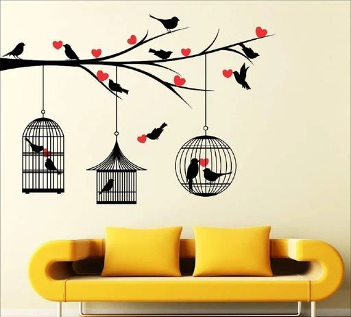 Checkout this latest Wall Stickers & Murals
Product Name: *Sky Decal decorative loveing hearts tree birds with cages multicolour wall sticker for home décor (pvc vinyl covering area 121cm X 85cm )*
Material: PVC Vinyl
Type: Wall Sticker
Ideal For: All Purpose
Theme: Animals
Product Length: 1 
Product Height: 0.5 
Product Breadth: 0.5 
Multipack: 1
Easy Returns Available In Case Of Any Issue


Catalog Rating: ★3.9 (581)

Catalog Name: Latest Decorative Stickers
CatalogID_3194346
C127-SC1267
Code: 271-16063567-417