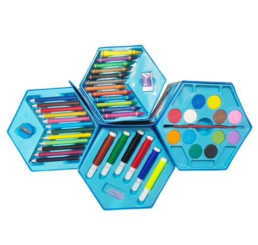 Dikuji Enterprise Colors Box Color PencilCrayonsWater ColorSketch Pens  Set Of 46 Pieces ColorDesign For KidsMulticolor  Amazonin Toys   Games
