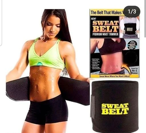 Sweat Belt For Fat Burning, Adjustable Waist Shaper Waist Trainer 