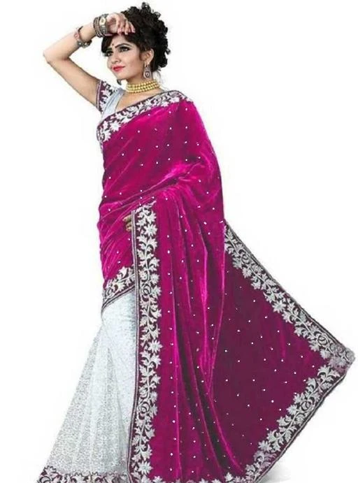 Checkout this latest Sarees
Product Name: *Velvet Saree*
Saree Fabric: Lycra
Blouse: Running Blouse
Blouse Fabric: Cotton Linen
Pattern: Embellished
Blouse Pattern: Solid
Net Quantity (N): Single
Sizes: 
Free Size (Saree Length Size: 5.5 m, Blouse Length Size: 0.8 m) 
Country of Origin: India
Easy Returns Available In Case Of Any Issue


SKU: Velvet Pink
Supplier Name: SAMJUBA CREATION

Code: 263-16209790-078

Catalog Name: Jivika Pretty Sarees
CatalogID_3225172
M03-C02-SC1004