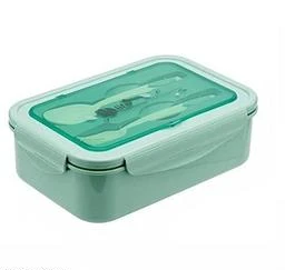 Home Puff Stainless Steel Insulated Lunch Box for School & Office,Free  Spoon,Airtight Leak-Proof,Unbreakable Lid,Snacks Tiffin Box for Kids, Light