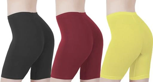 Buy That Trendz Cotton Lycra Tight Fit Stretchable Cycling Shorts