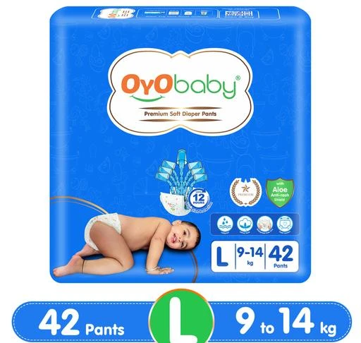 Wowper Fresh Baby Diapers Pants New Large Wetness Indicator  Upto 10 Hrs  Absorption 