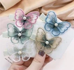 Singh Pretty Korean Butterfly Clip Pack Of 3 Hair Claw
