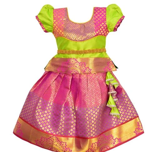 Pattu langa works hot sale for babies