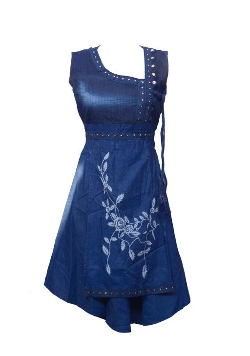 Denim clearance frock kurti