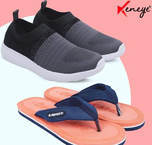 Men's Combo Pack of Stylish Shoes and Casual Slippers
