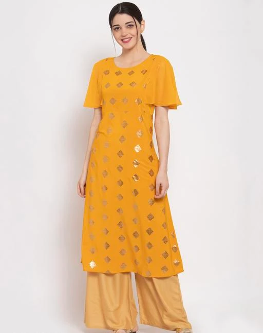 Checkout this latest Kurtis
Product Name: *Women Crepe A-line Printed Mustard Kurti *
Fabric: Crepe
Sleeve Length: Short Sleeves
Pattern: Printed
Combo of: Single
Sizes:
M (Bust Size: 38 in, Size Length: 46 in) 
L (Bust Size: 40 in, Size Length: 46 in) 
XL (Bust Size: 42 in, Size Length: 46 in) 
XXL (Bust Size: 44 in, Size Length: 46 in) 
Country of Origin: India
Easy Returns Available In Case Of Any Issue


Catalog Rating: ★4.3 (86)

Catalog Name: ALC creation Women Crepe A-line Printed Mustard Kurti
CatalogID_3395721
C74-SC1001
Code: 783-16943430-5301