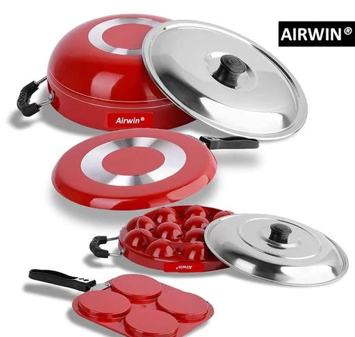 Airwin Premium kulipaniyaram pan nonstick/ appe/panniyaram kadai