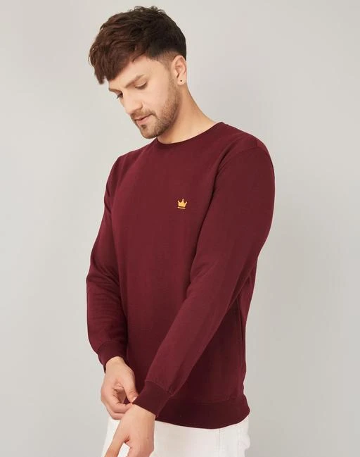 LOUIS MONARCH Full Sleeve Solid Men Sweatshirt - Buy LOUIS MONARCH