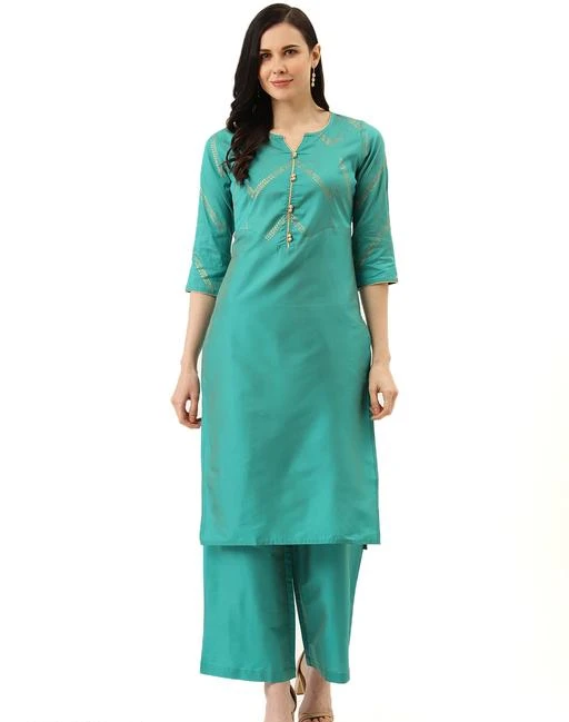 Checkout this latest Kurta Sets
Product Name: *Jaipur Kurti Women Silk Blend A-line Printed Long Kurti With Palazzos *
Kurta Fabric: Silk Blend
Bottomwear Fabric: Silk Blend
Fabric: Silk Blend
Sleeve Length: Three-Quarter Sleeves
Set Type: Kurta With Dupatta And Bottomwear
Bottom Type: Palazzos
Pattern: Printed
Multipack: Single
Sizes:
M (Bust Size: 39 m, Shoulder Size: 14 m, Kurta Hip Size: 41 m, Kurta Length Size: 45 m, Bottom Waist Size: 30 m, Bottom Hip Size: 41 m, Bottom Length Size: 28 m, Duppatta Length Size: 2.05 m) 
XL (Bust Size: 43 in, Shoulder Size: 15 in, Kurta Hip Size: 47 in, Kurta Length Size: 45 in, Bottom Waist Size: 35 in, Bottom Hip Size: 47 in, Bottom Length Size: 29 in, Duppatta Length Size: 2.05 in) 
Country of Origin: India
Easy Returns Available In Case Of Any Issue



Catalog Name: Women Silk Blend A-line Printed Long Kurti With Palazzos
CatalogID_3424448
C74-SC1853
Code: 396-17065364-5796